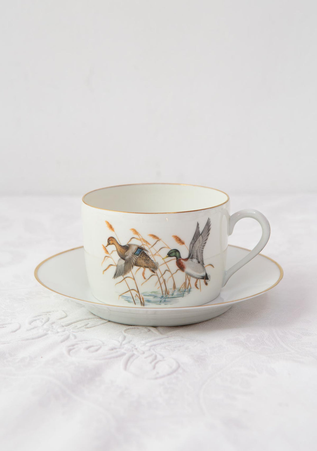 Juego de taza de té y platillo Porcelaine de Paris "pájaros" (3/6)