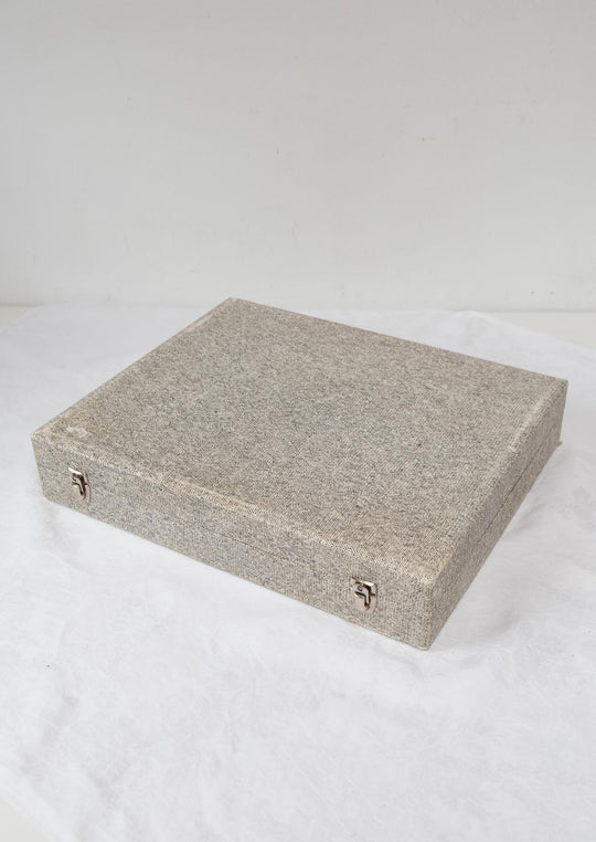 Antigua CUBERTERÍA PARA 12 francesa estilo ART DECÓ "metal argente" (37 PIEZAS)