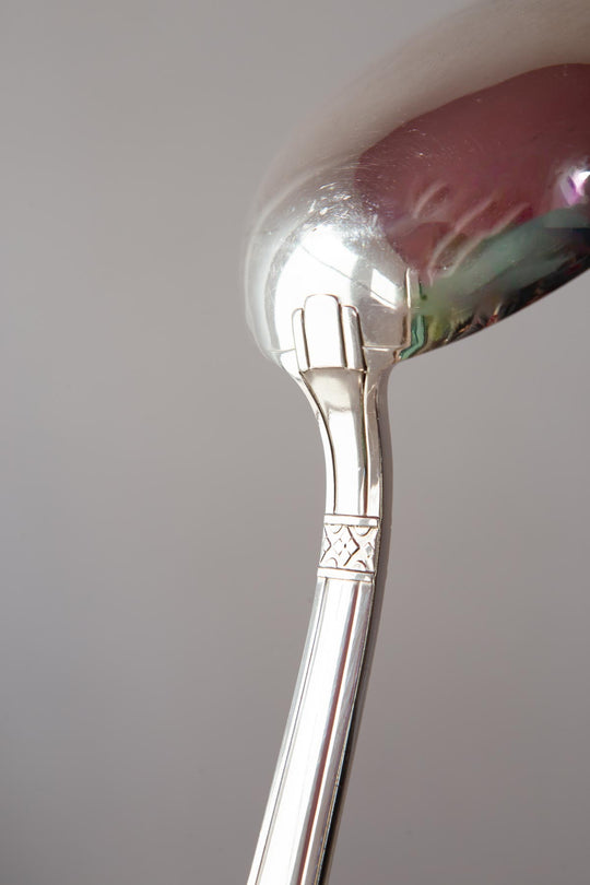 Antigua CUBERTERÍA PARA 12 francesa estilo ART DECÓ "metal argente" (37 PIEZAS)