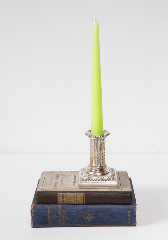 Antiguo candelero neoclásico francés columna Cailar Bayard