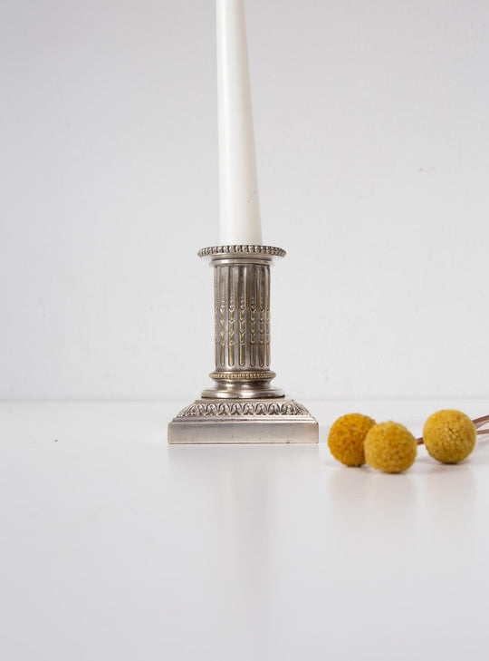 Antiguo candelero neoclásico francés columna Cailar Bayard