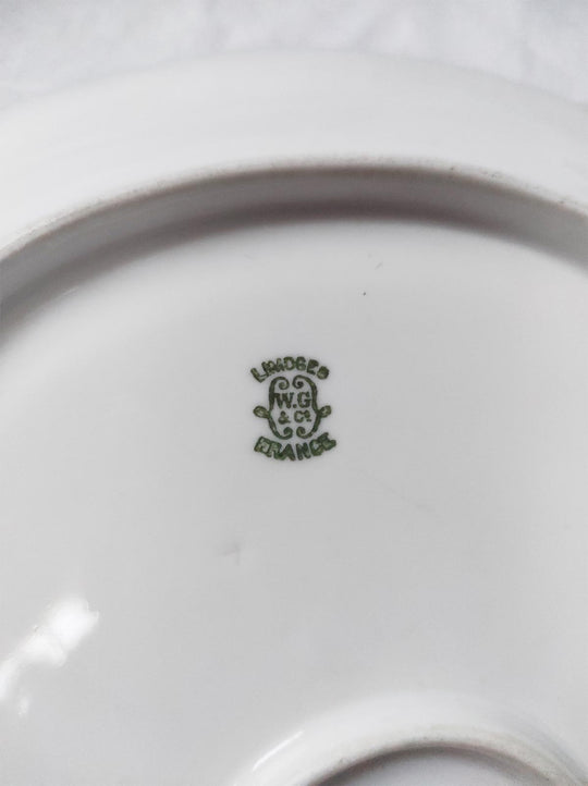 Antigua vajilla de porcelana francesa Limoges W. Guerin aprox. 1900/10 (50 PIEZAS)