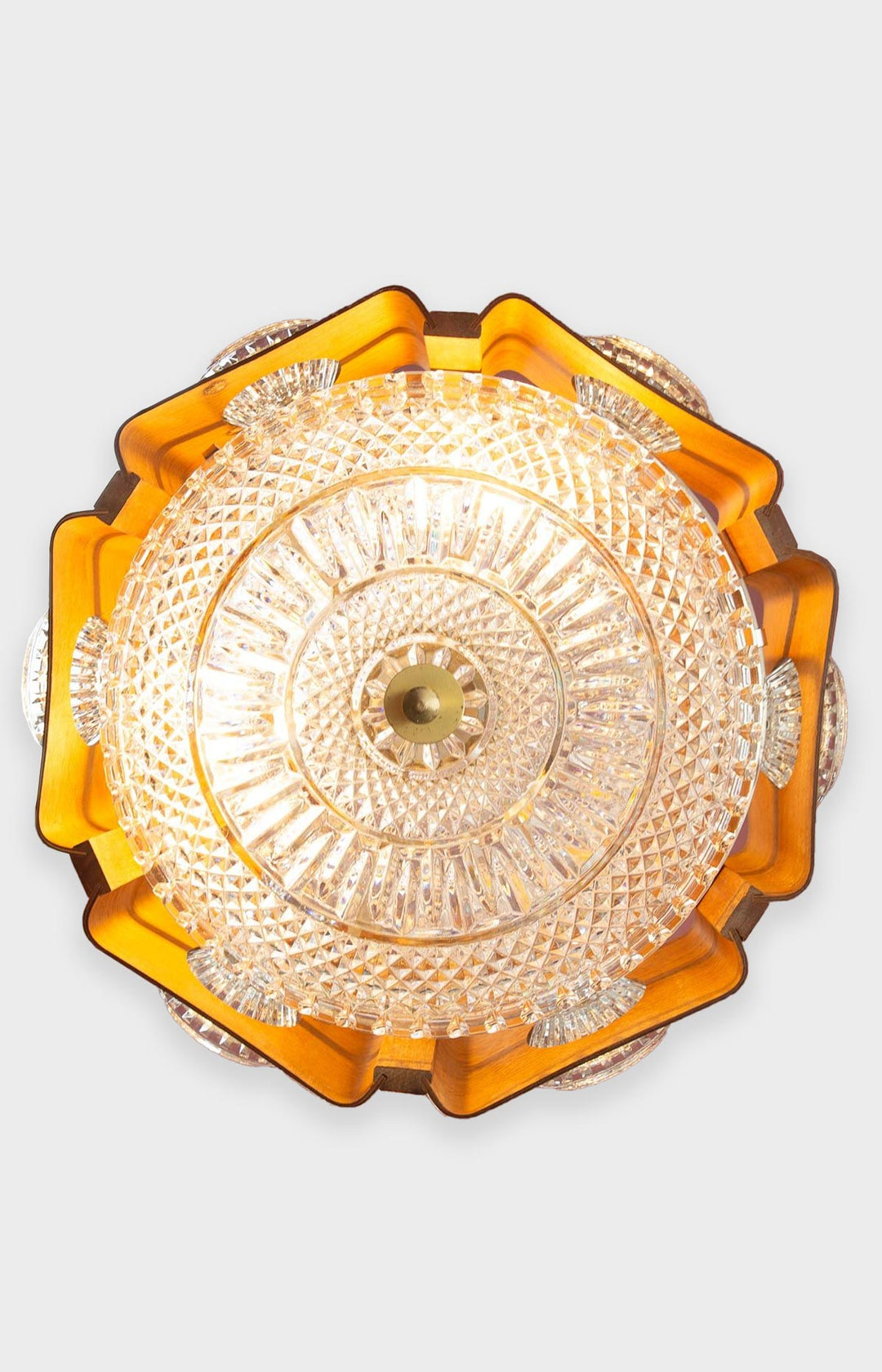 lampara techo orrefors sueca vintage