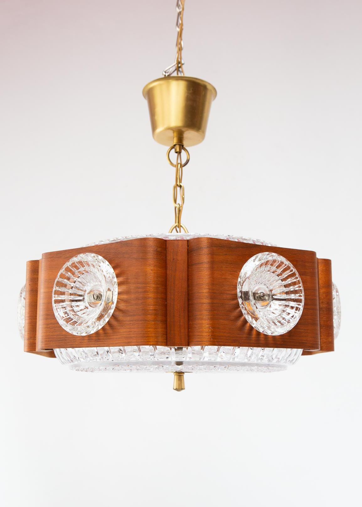 lampara techo orrefors sueca vintage