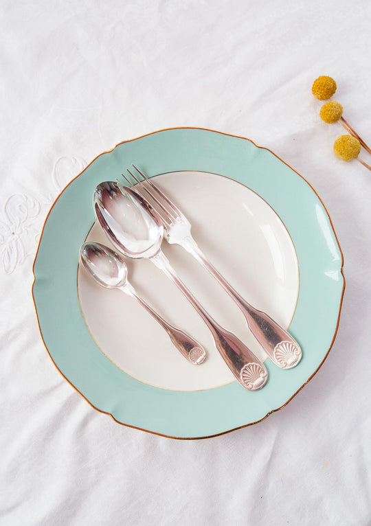 Antigua cubertería de MESA Christofle "Vendôme" PARA 12 iniciales A.D (36 PIEZAS)