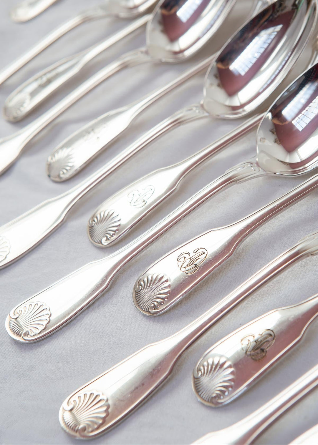 cuberteria christofle vendome para 12 baño plata