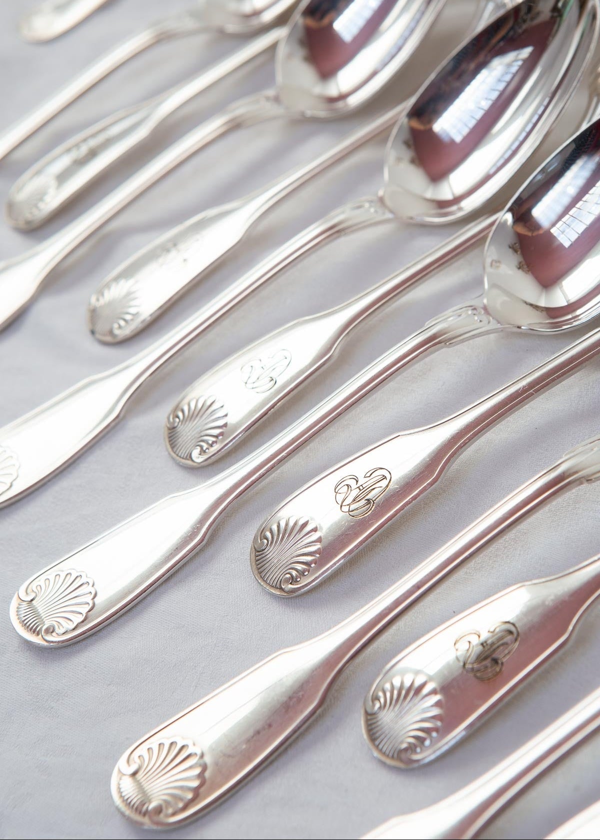 cuberteria christofle vendome para 12 baño plata