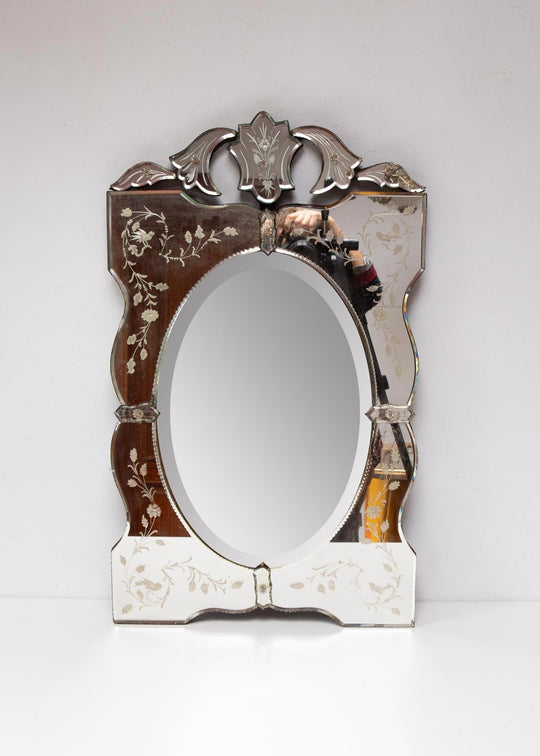 antiguo espejo veneciano 