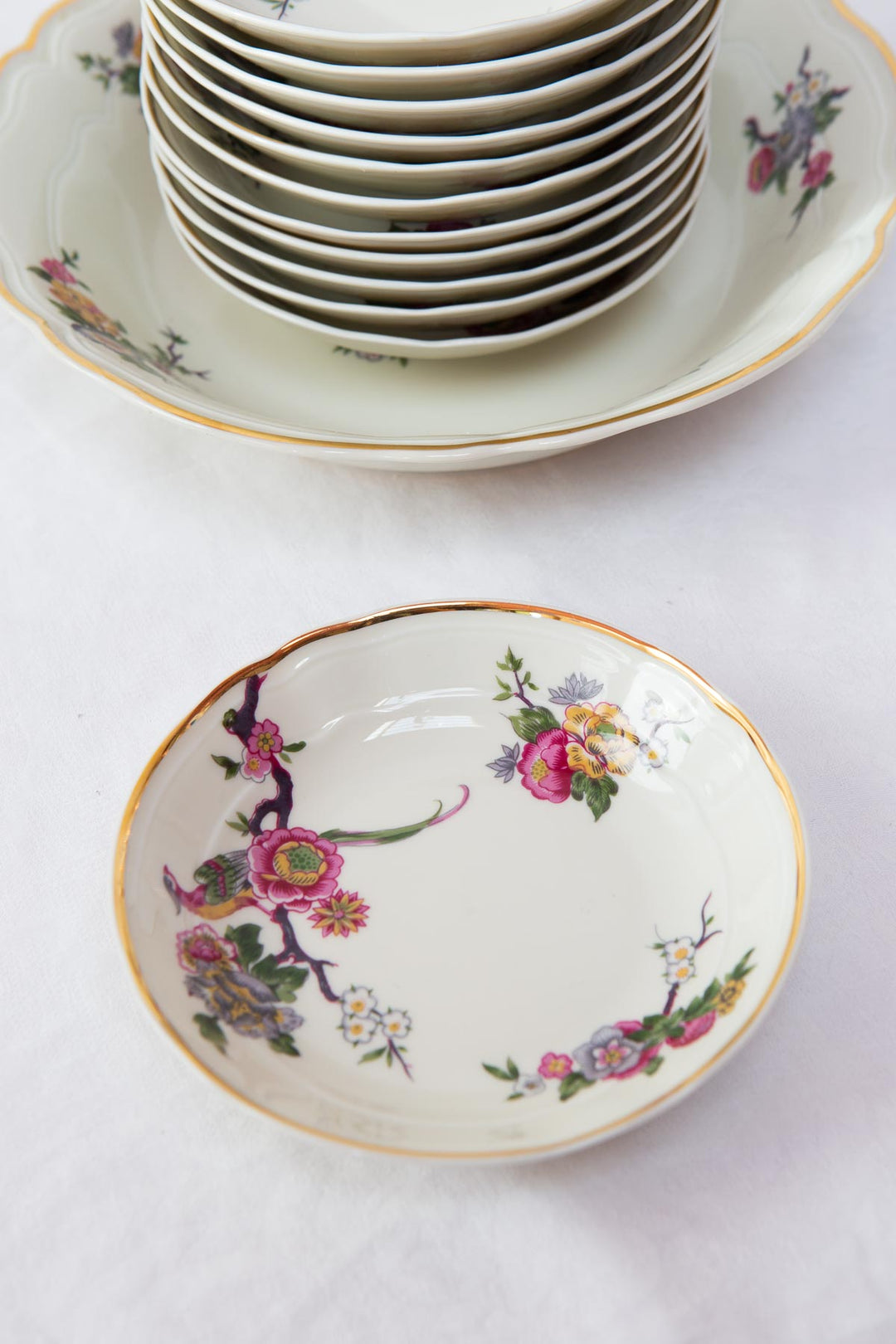 Juego de macedonia postre porcelana Bernardaud Limoges sin estrenar? (13 PIEZAS)