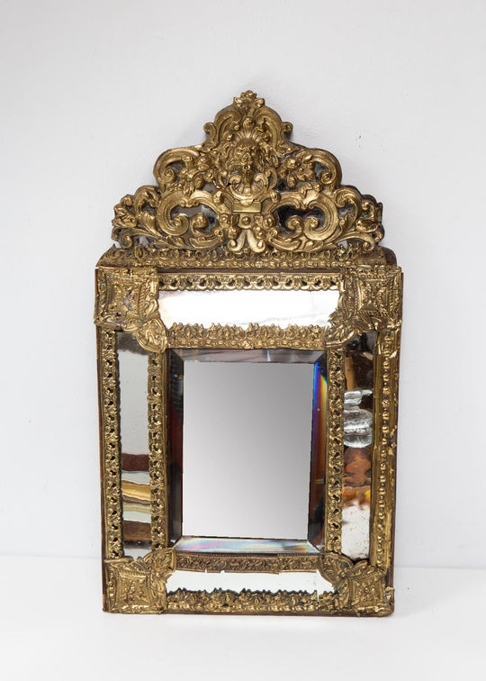 antiguo espejo frances dorado