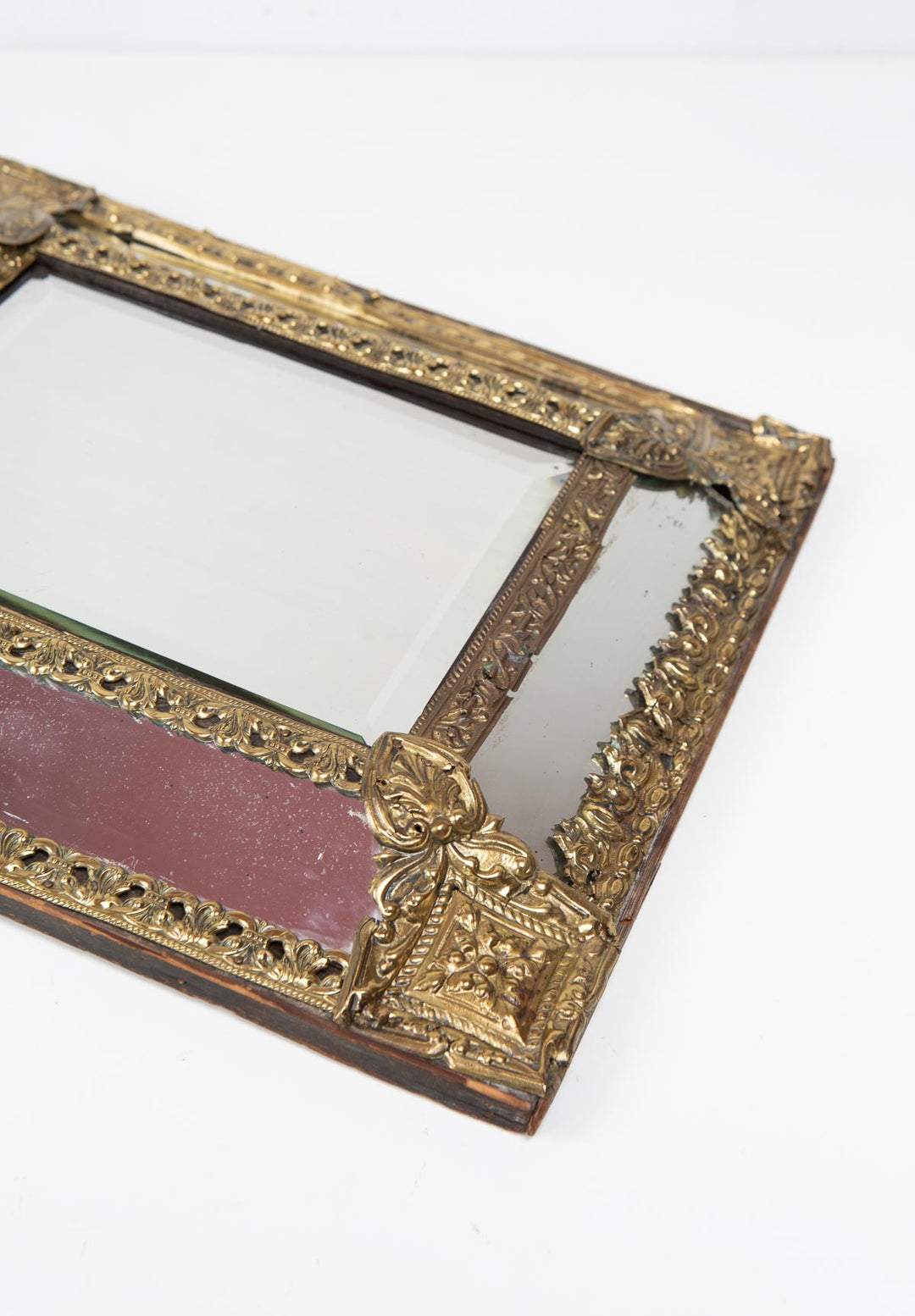 antiguo espejo frances dorado