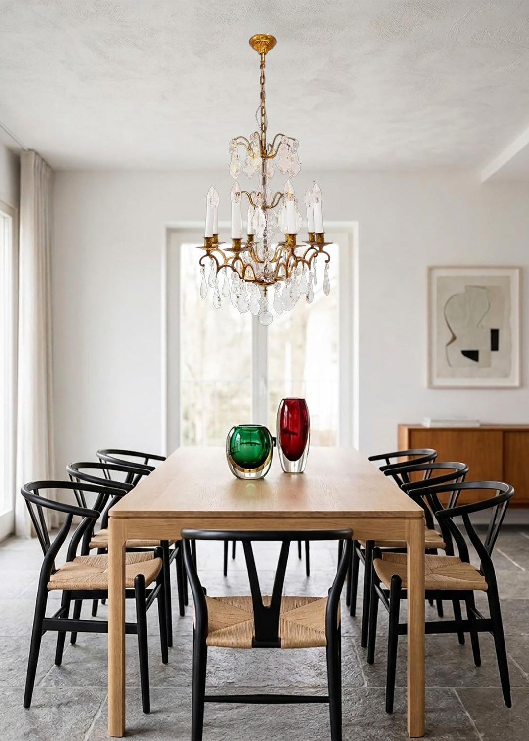 lampara techo chandelier frances antiguo
