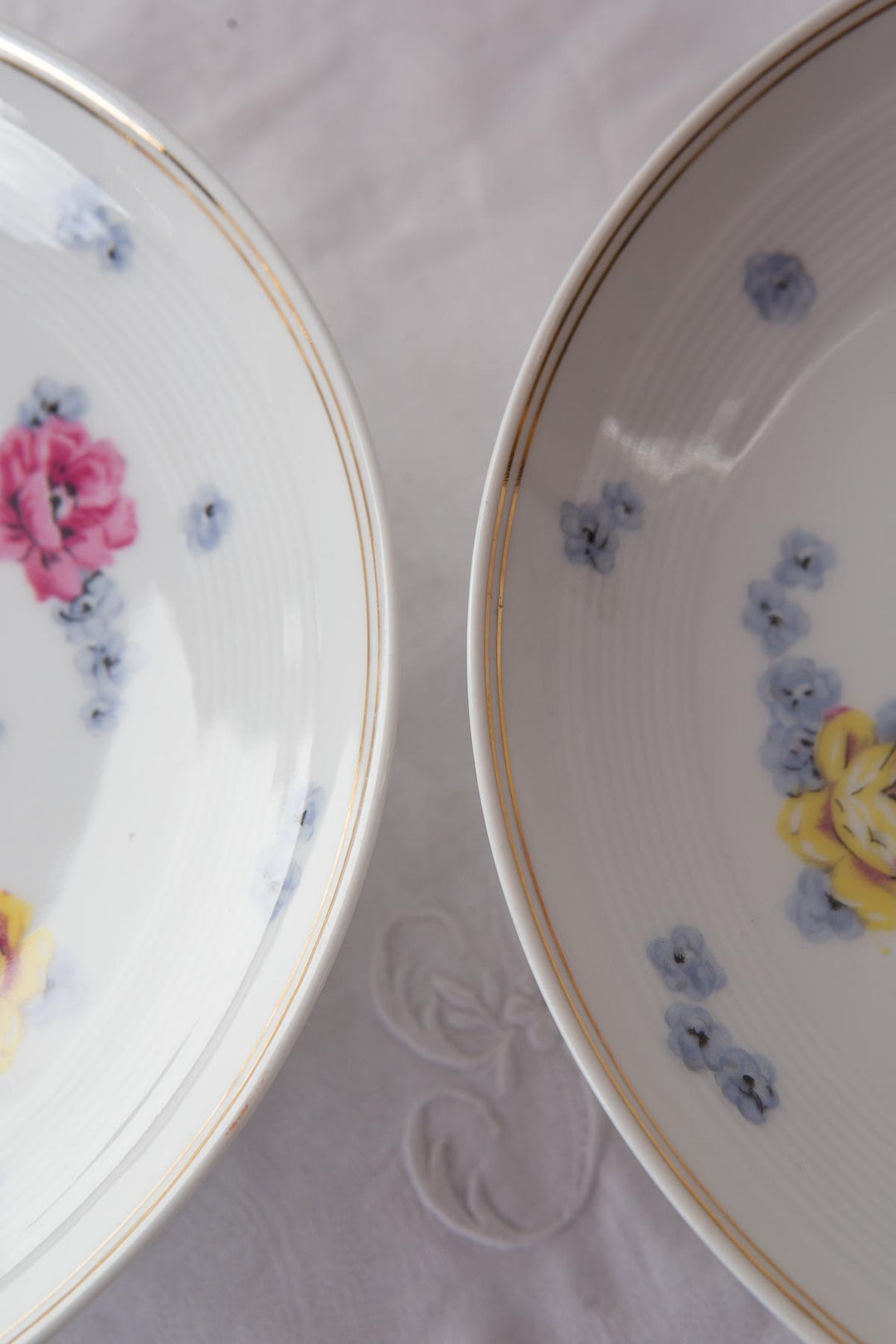 Antiguos fruteros porcelana francesa Limoges Charles Ahrenfeldt c. 1920