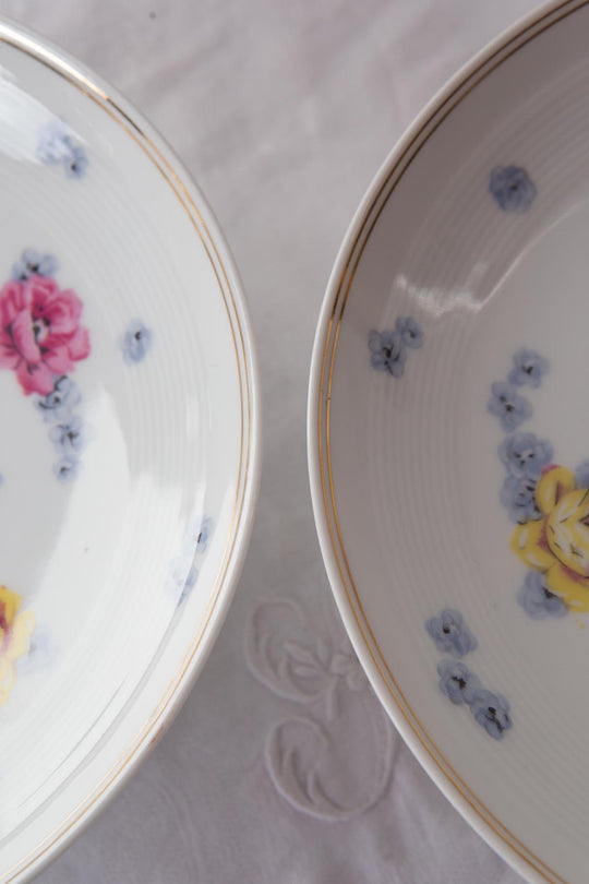 Antiguos fruteros porcelana francesa Limoges Charles Ahrenfeldt c. 1920