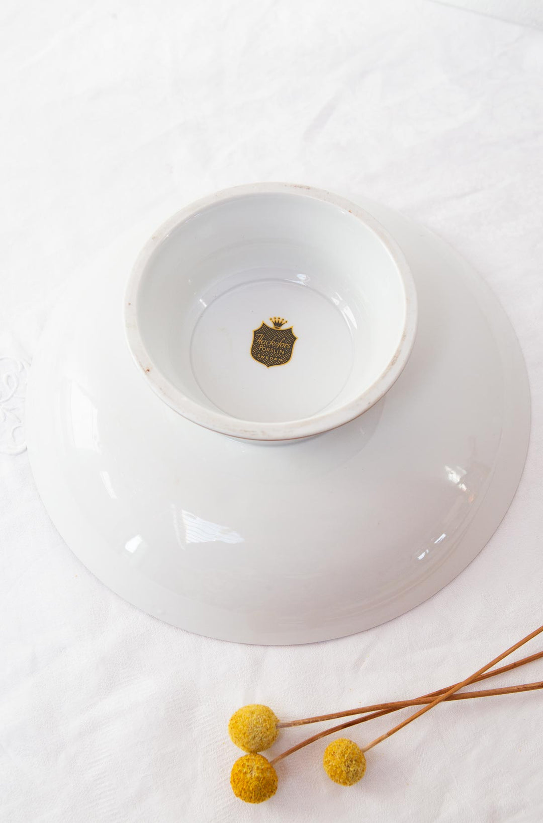 Frutero porcelana sueca Hackefors "Vinranka" 1970s