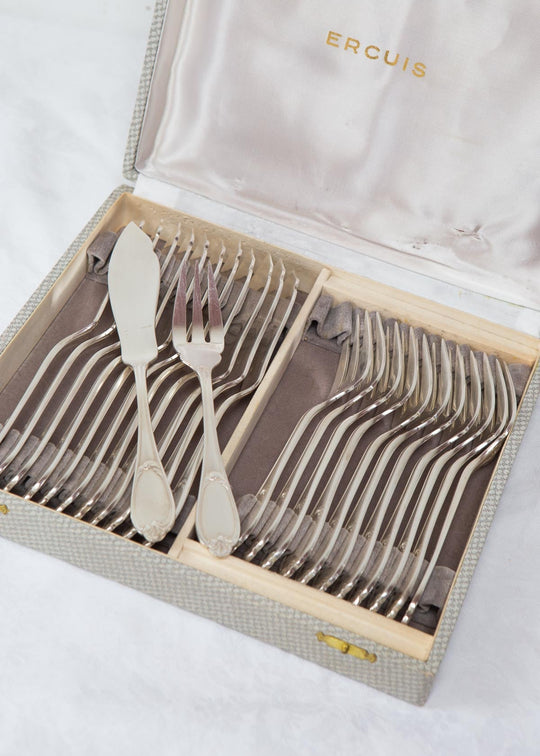 cubiertos pescado luis XV ercuis