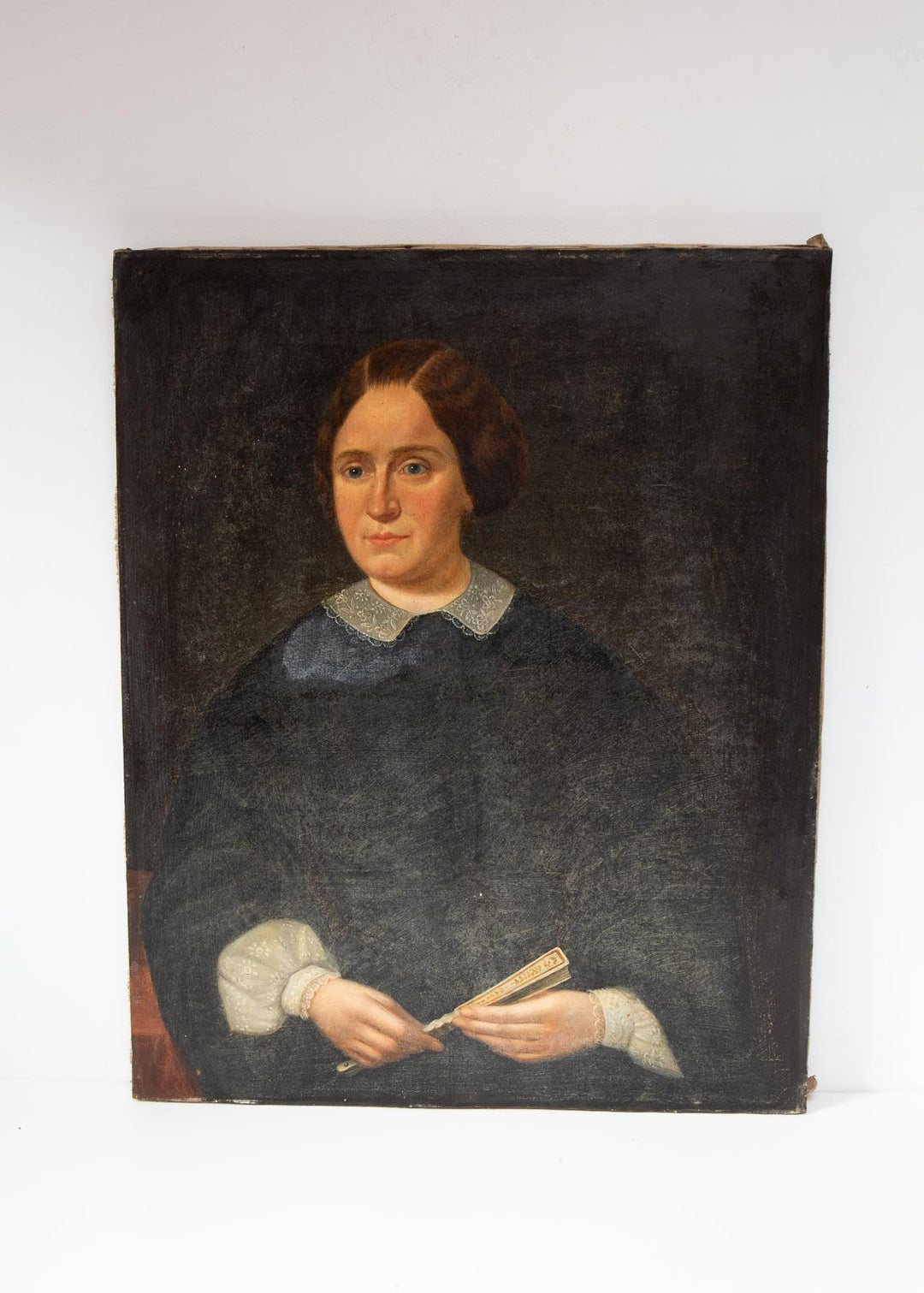 antiguo retrato femenino framncés