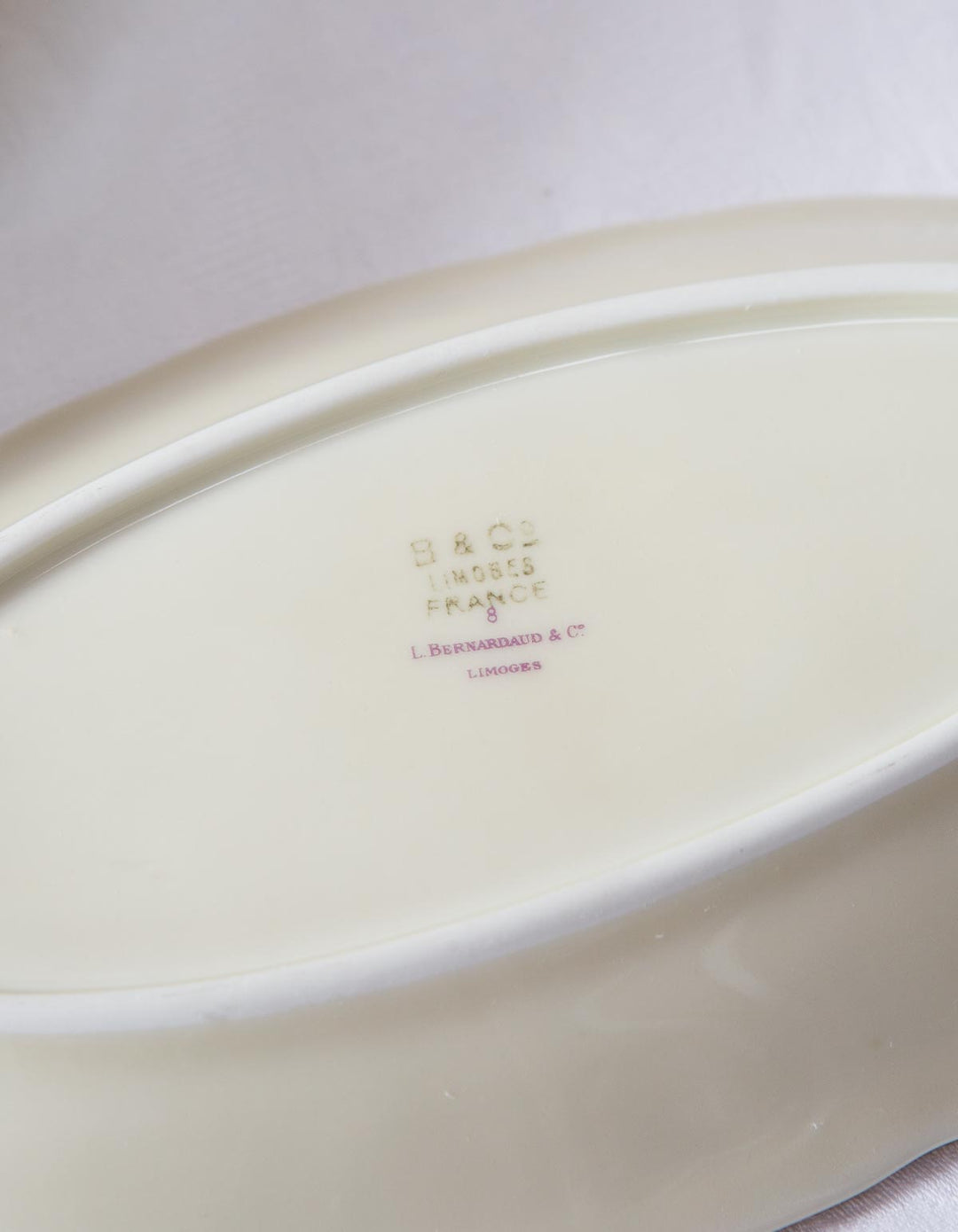 Parte de vajilla porcelana Limoges Bernardaud flores (11 PIEZAS)