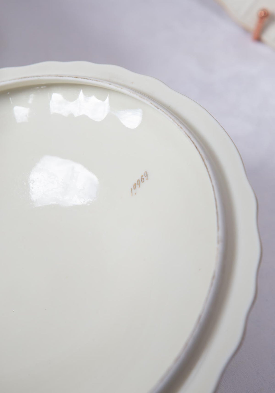 Parte de vajilla porcelana Limoges Bernardaud flores (11 PIEZAS)