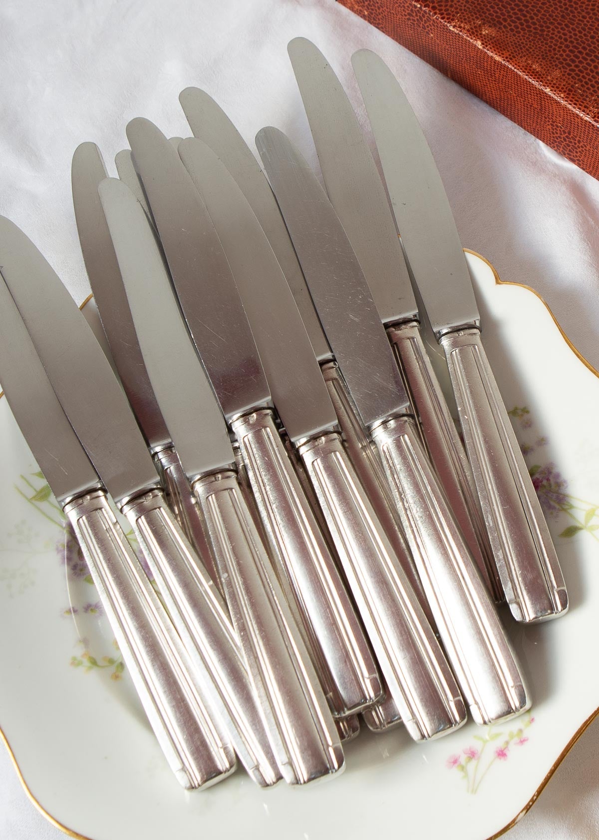 cuchillos franceses antiguos art deco
