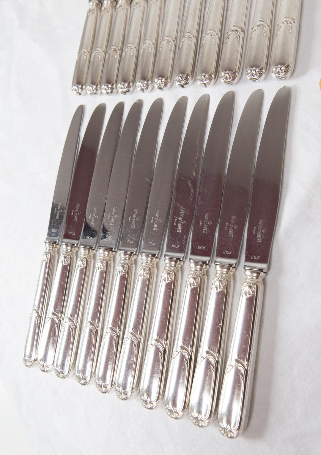 Juego cuchillos MESA y ENTRANTES franceses Ravinet d'Enfert para 10 (21 PIEZAS)