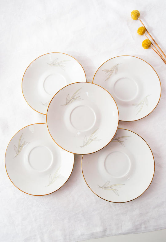 Platillos sueltos porcelana Rosenthal Raymond Loewy Form 2000 c. 1950s (x UNIDAD)