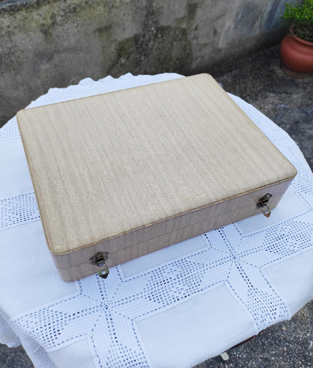 Cubertería francesa para 12 metal baño plata 100 APOLLO en estuche (49 PIEZAS)