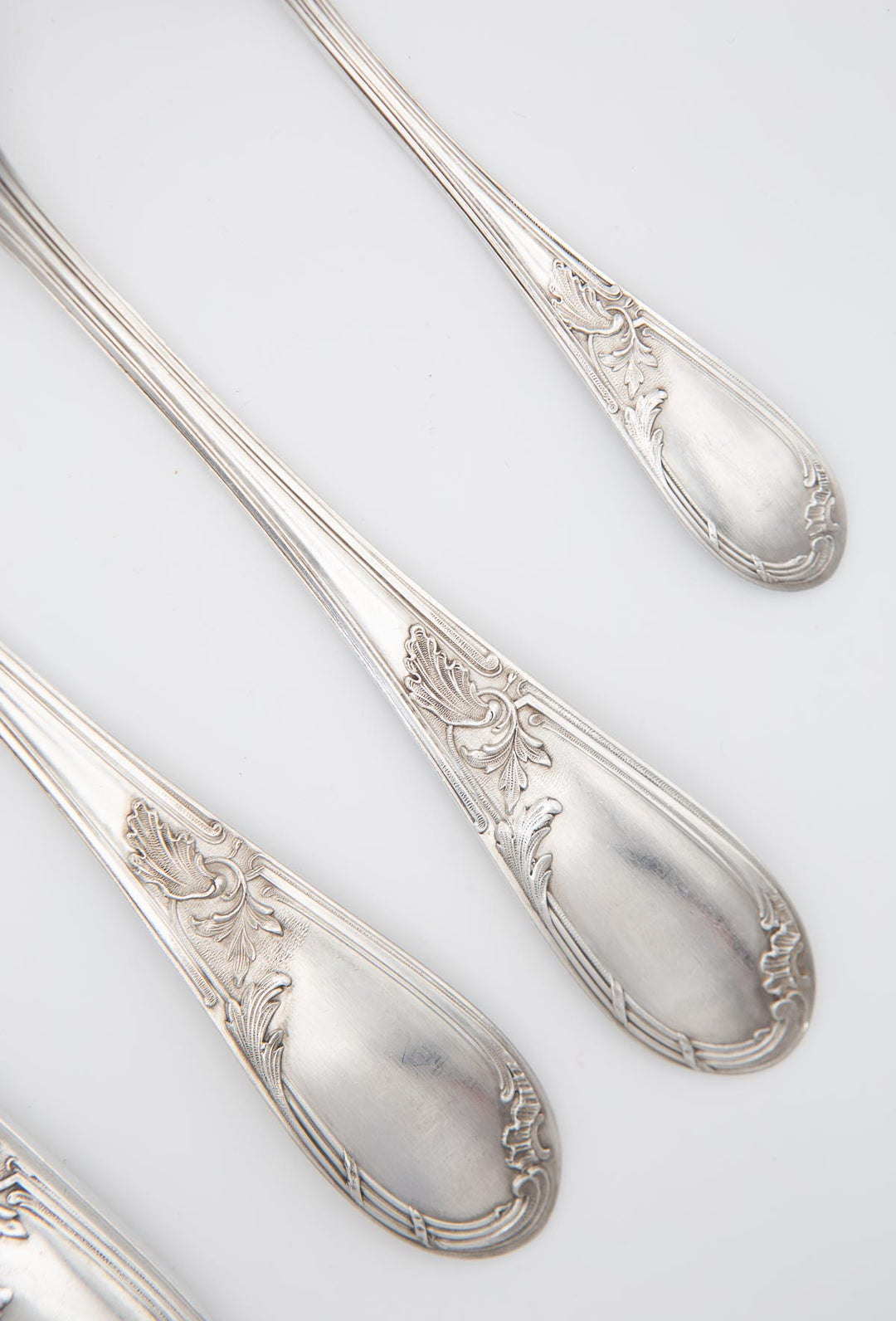 Cubertería francesa para 12 metal baño plata 100 APOLLO en estuche (49 PIEZAS)