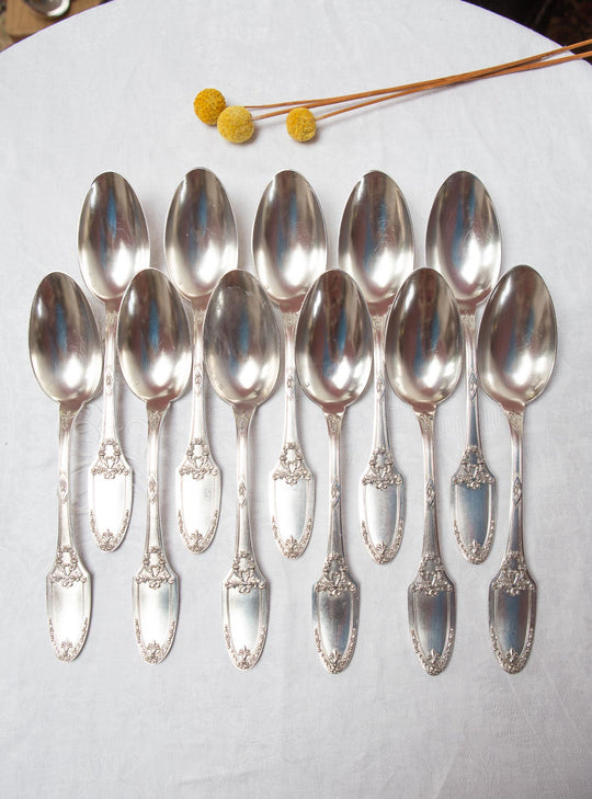 Juego 11 cucharas MESA francesas "Marie Louise" BOULENGER estilo Imperio