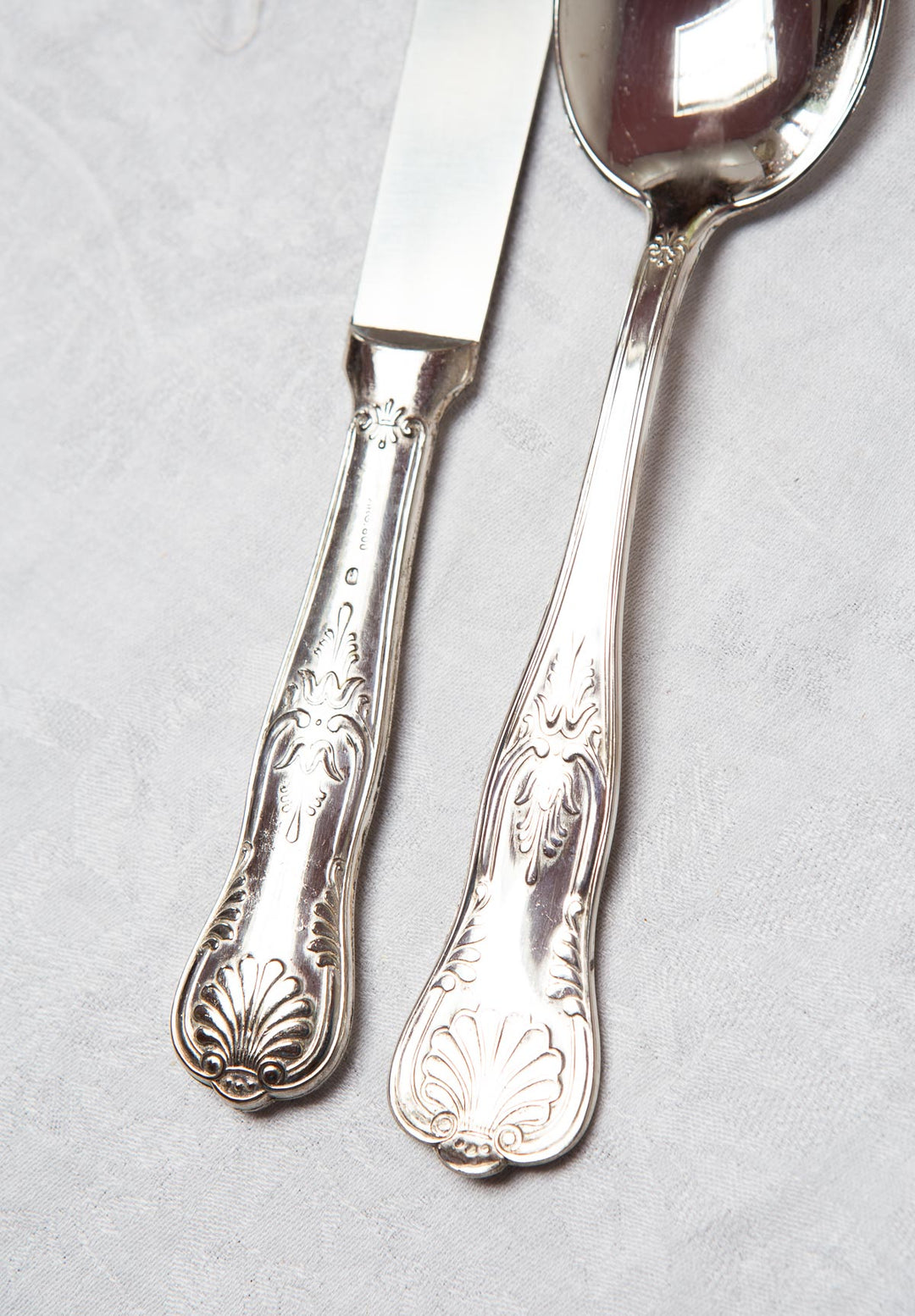 Cubiertos italianos metal baño plata Arg 800 para 6 (12 PIEZAS)