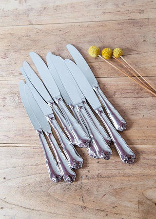 Juego de cuchillos ACERO INOX franceses MESA y POSTRE para 6 (12 PIEZAS)