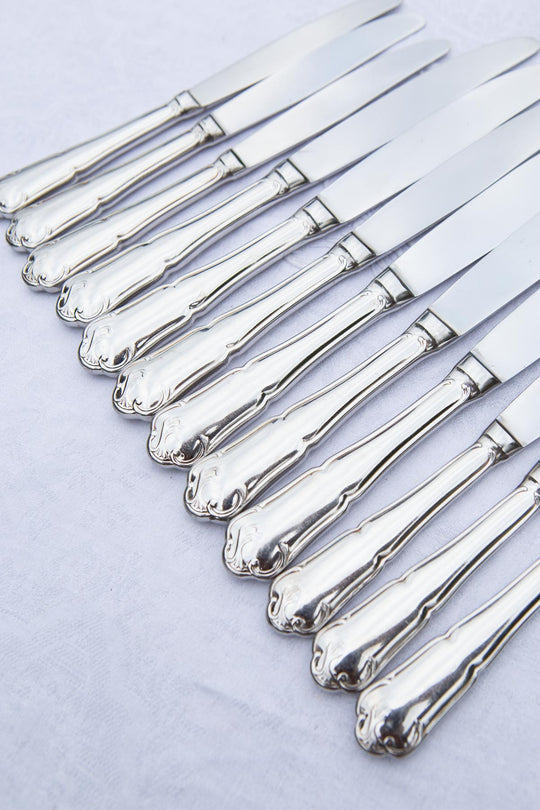 Juego de cuchillos ACERO INOX franceses MESA y POSTRE para 6 (12 PIEZAS)