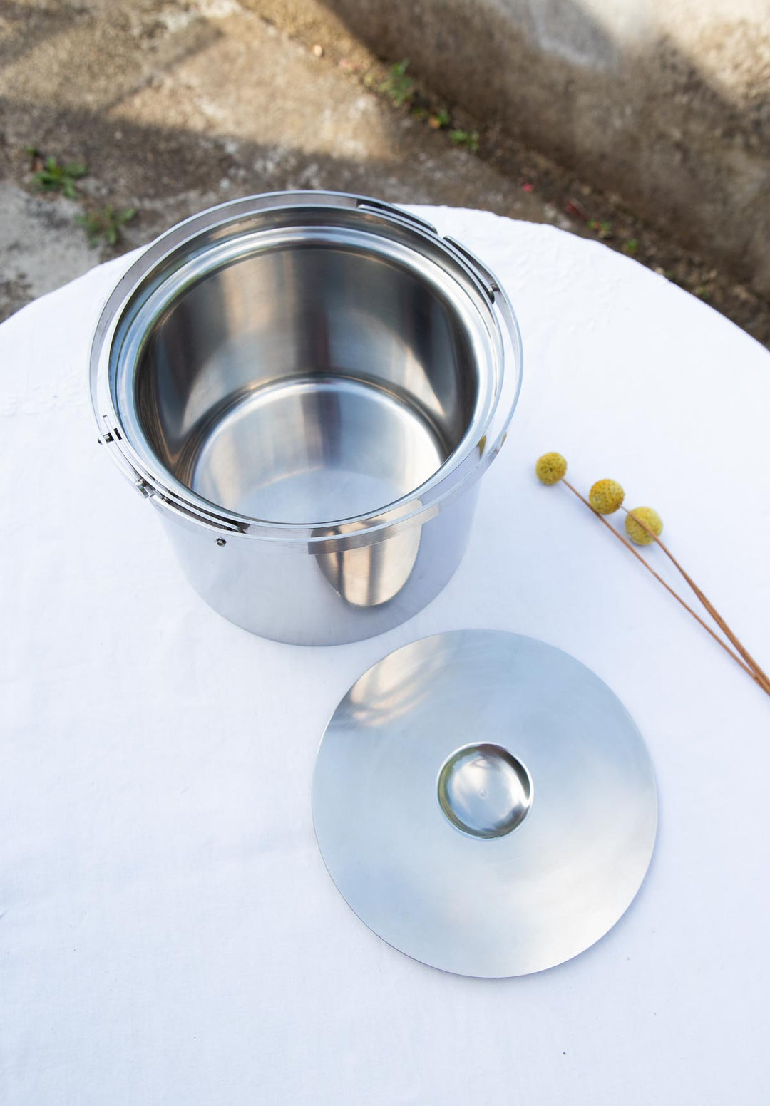 Cubitera acero inox Cylinda de Arne Jacobsen para Stelton 2.5 litros