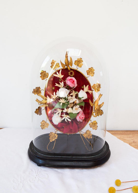 Antiguo fanal o "globe mariée" francés s. XIX (44 cm)