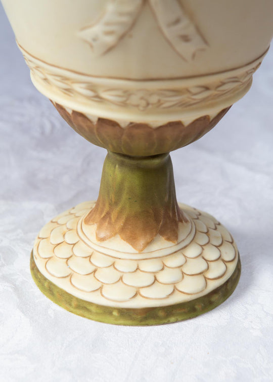 Jarrón art nouveau Royal Dux Bohemia inspiración clásica aprox. 1900 (33 cm)