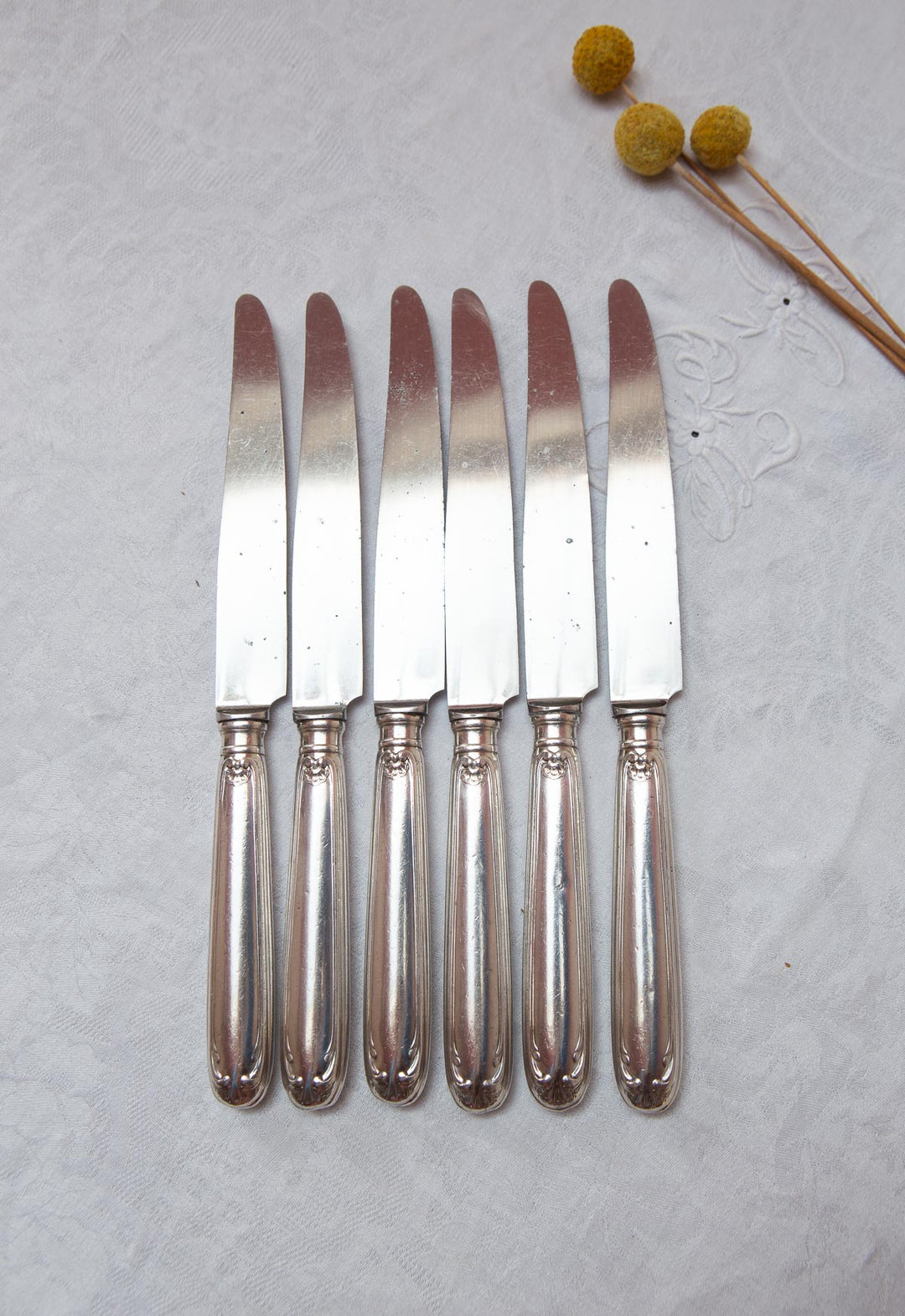 Juego 6 cuchillos MESA Boulenger "coquille" c. 1940s