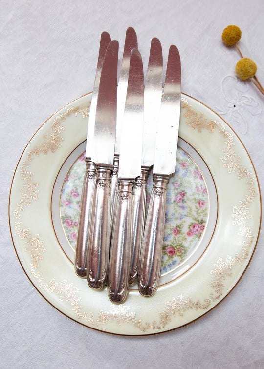 Juego 6 cuchillos MESA Boulenger "coquille" c. 1940s