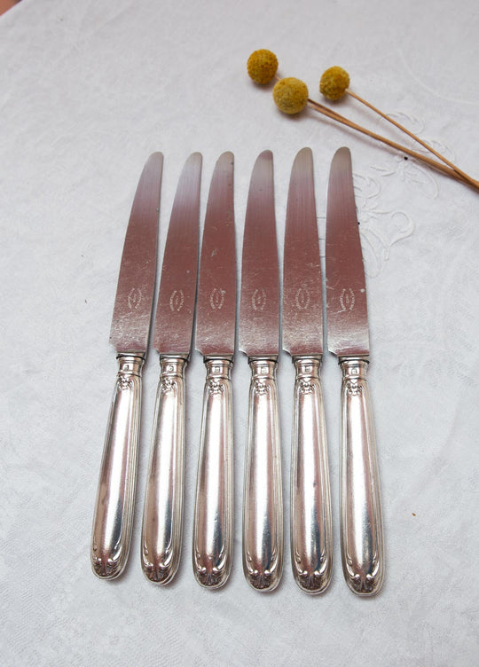 Juego 6 cuchillos MESA Boulenger "coquille" c. 1940s