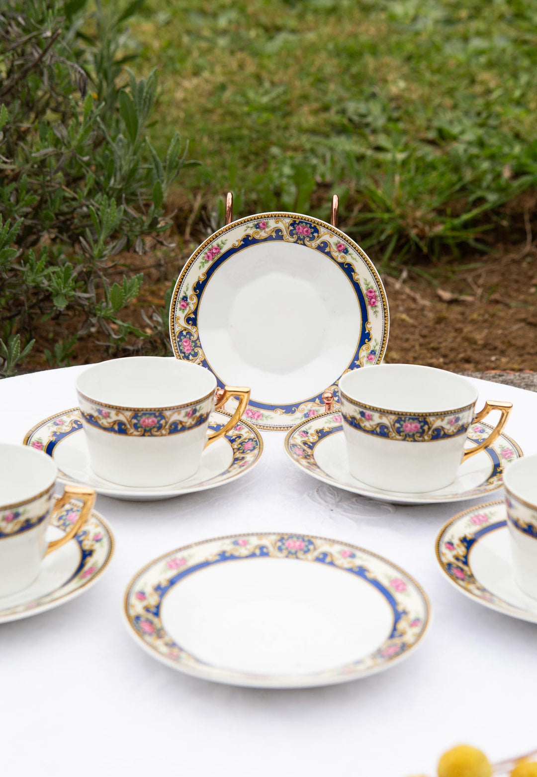 Juego de té PARA 5 porcelana Limoges Unique (10 PIEZAS)