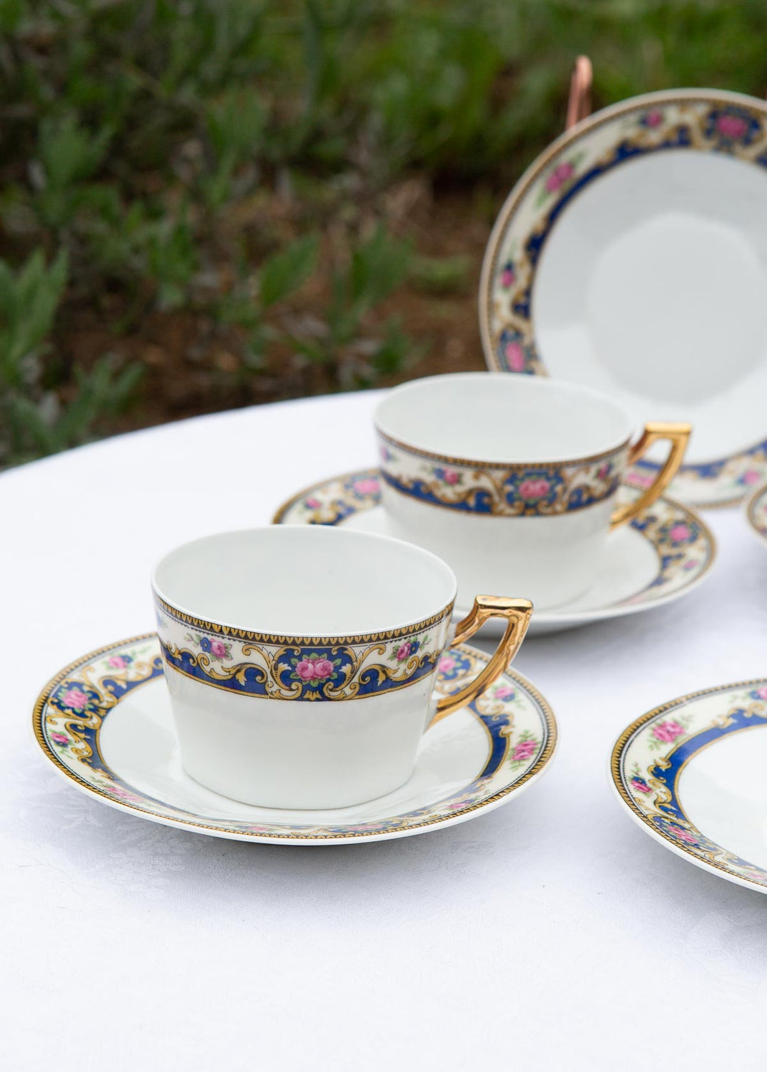Juego de té PARA 5 porcelana Limoges Unique (10 PIEZAS)