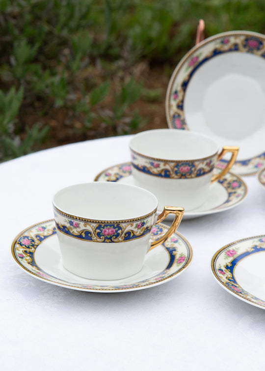 Juego de té PARA 5 porcelana Limoges Unique (10 PIEZAS)