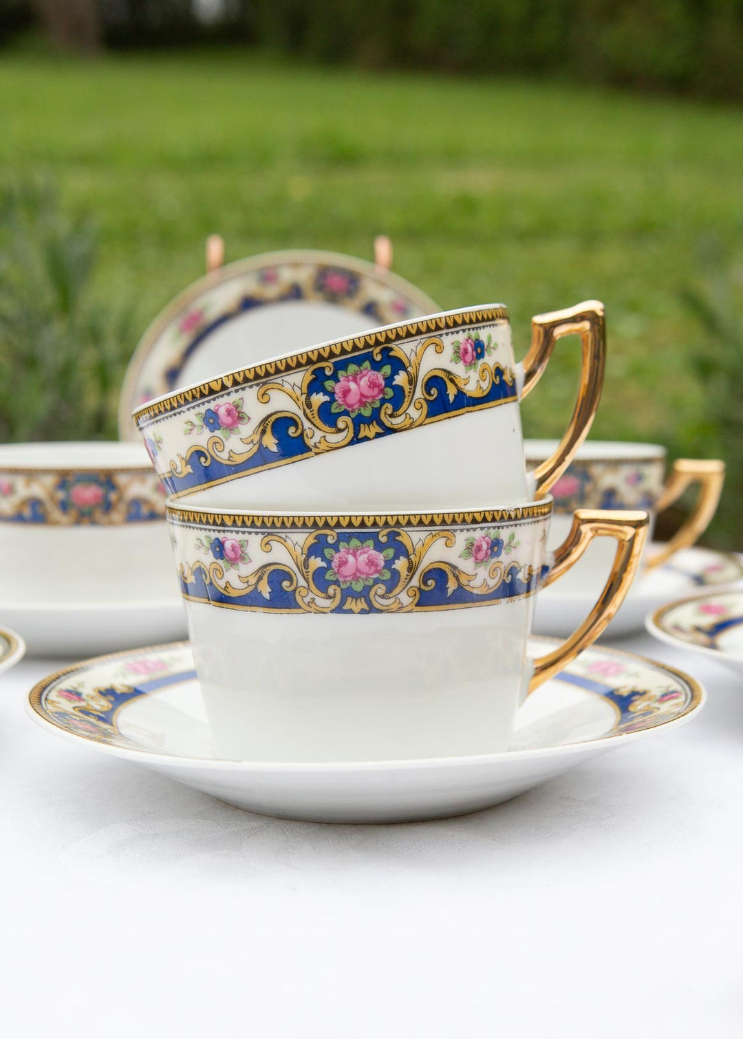 Juego de té PARA 5 porcelana Limoges Unique (10 PIEZAS)