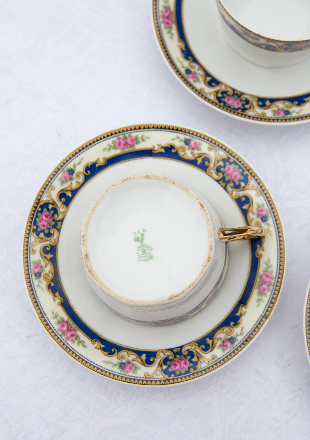 Juego de té PARA 5 porcelana Limoges Unique (10 PIEZAS)