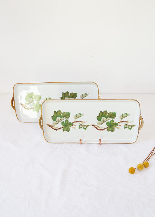 Fuentes en porcelana sueca Hackefors Vinranka C. 1970 (x UNIDAD)