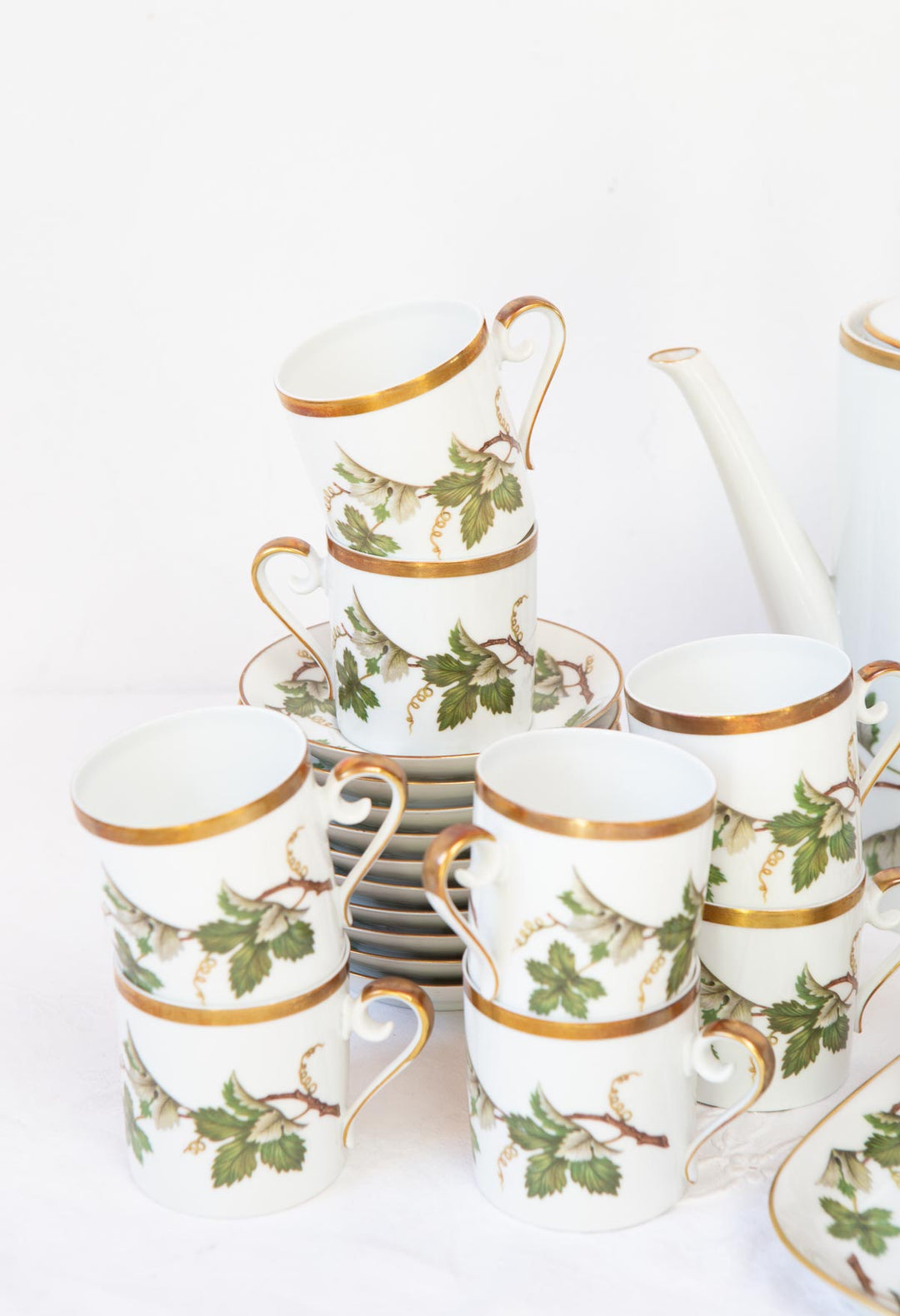 Juego de café en porcelana sueca Hackefors PARA 12 (29 PIEZAS)