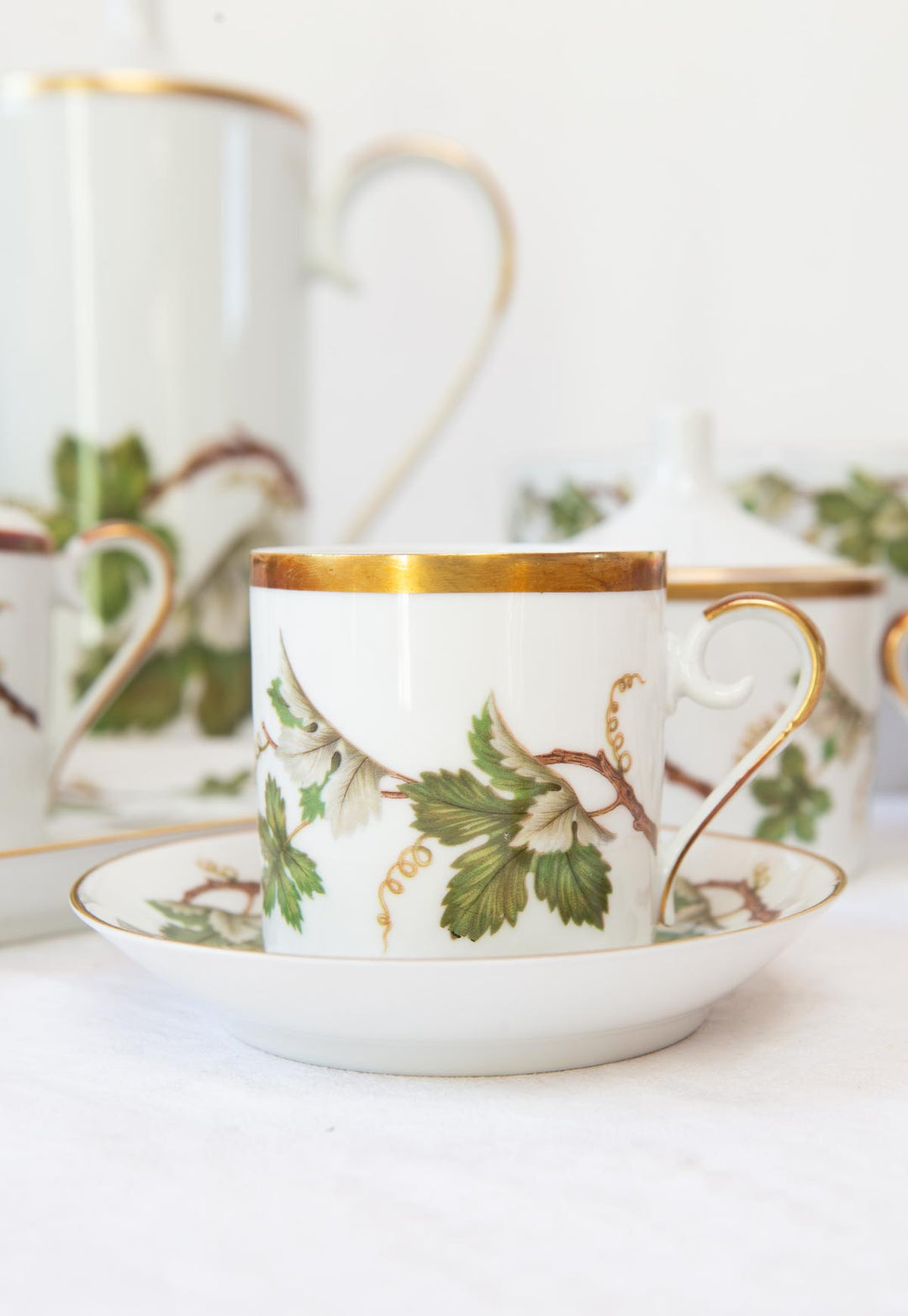 Juego de café en porcelana sueca Hackefors PARA 12 (29 PIEZAS)