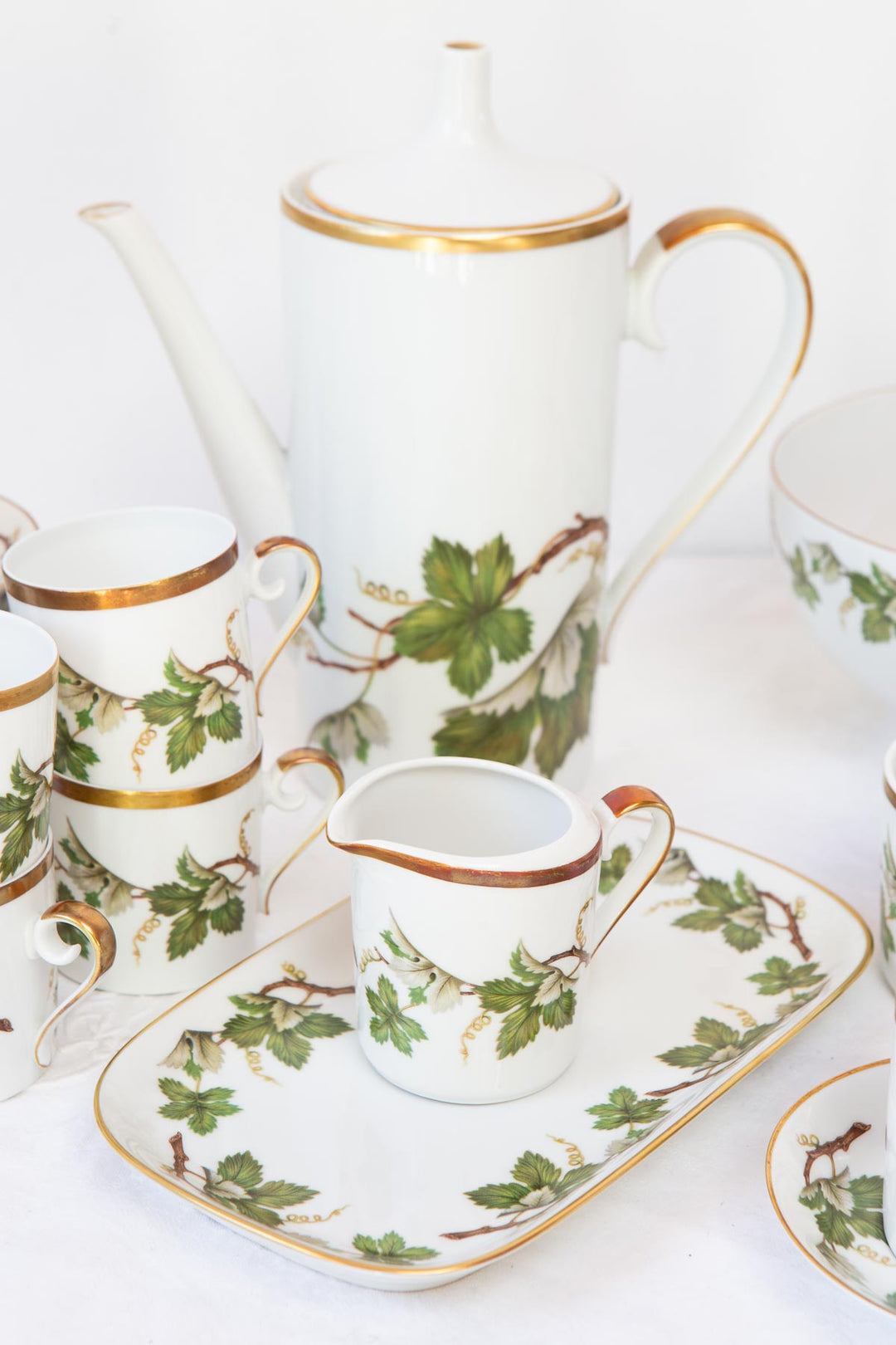 Juego de café en porcelana sueca Hackefors PARA 12 (29 PIEZAS)