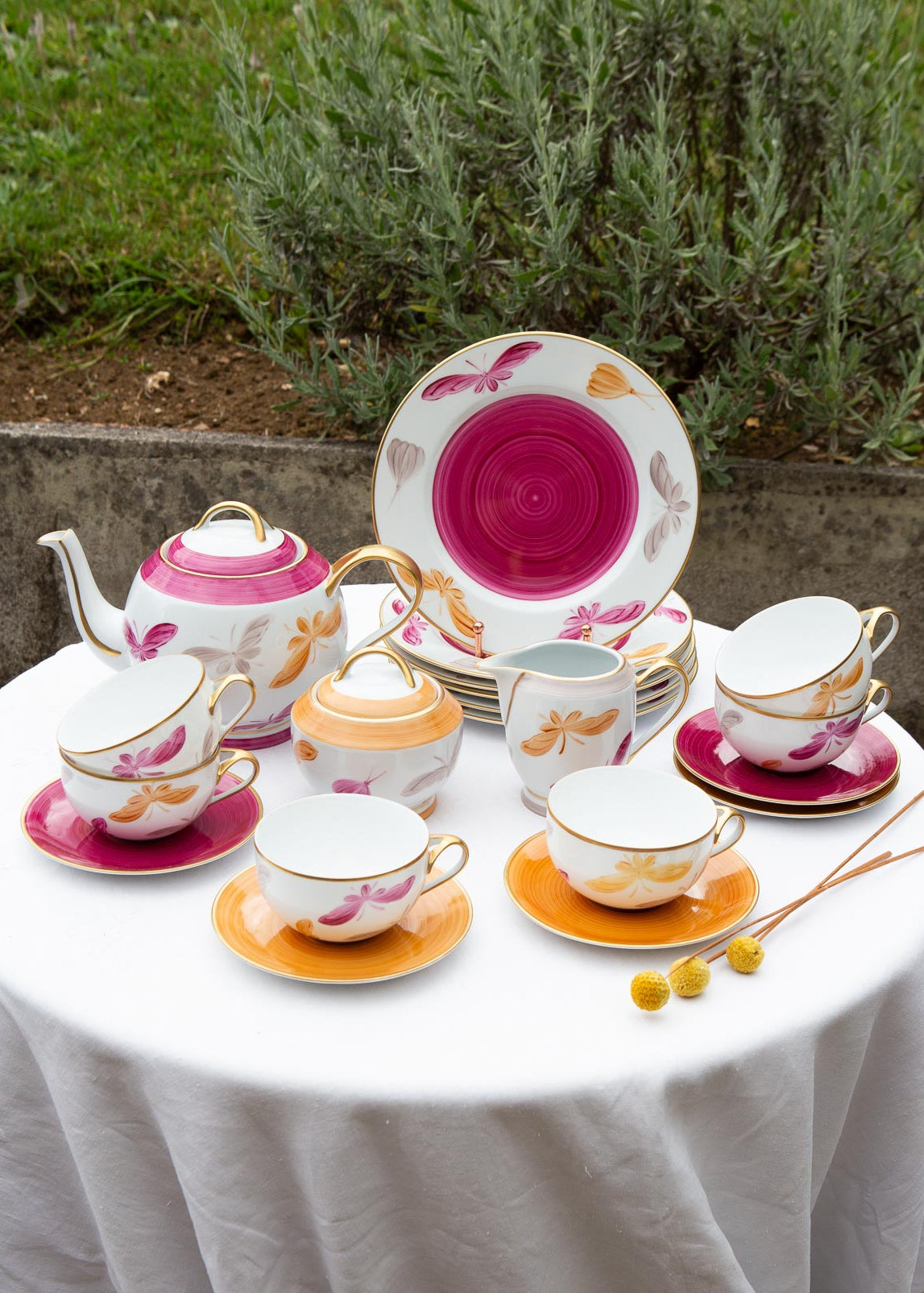 juego te porcelana pintada a mano marie daage

