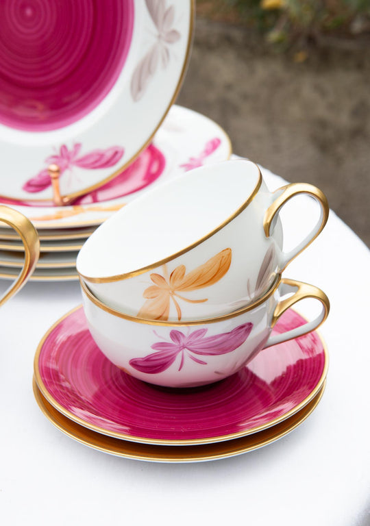 juego te porcelana pintada a mano marie daage