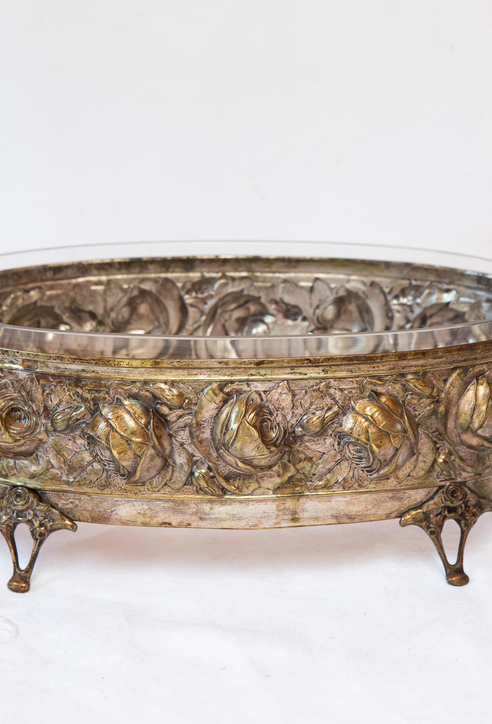 Gran jardinera o centro mesa francés Art Nouveau c. 1900 (40 cm)